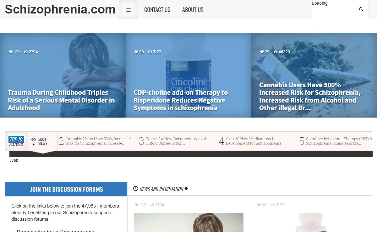 Schizophrenia Help & News for Families, Sufferers