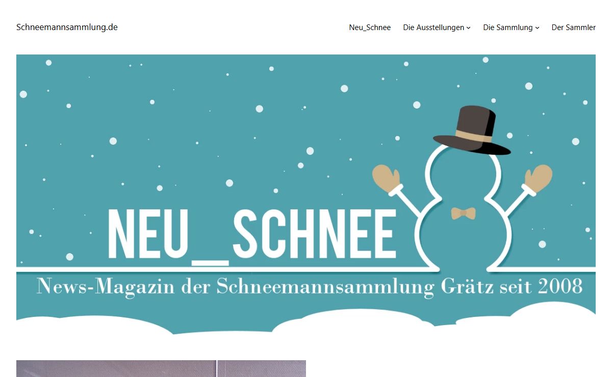 Neu_Schnee - Schneemannsammlung.de