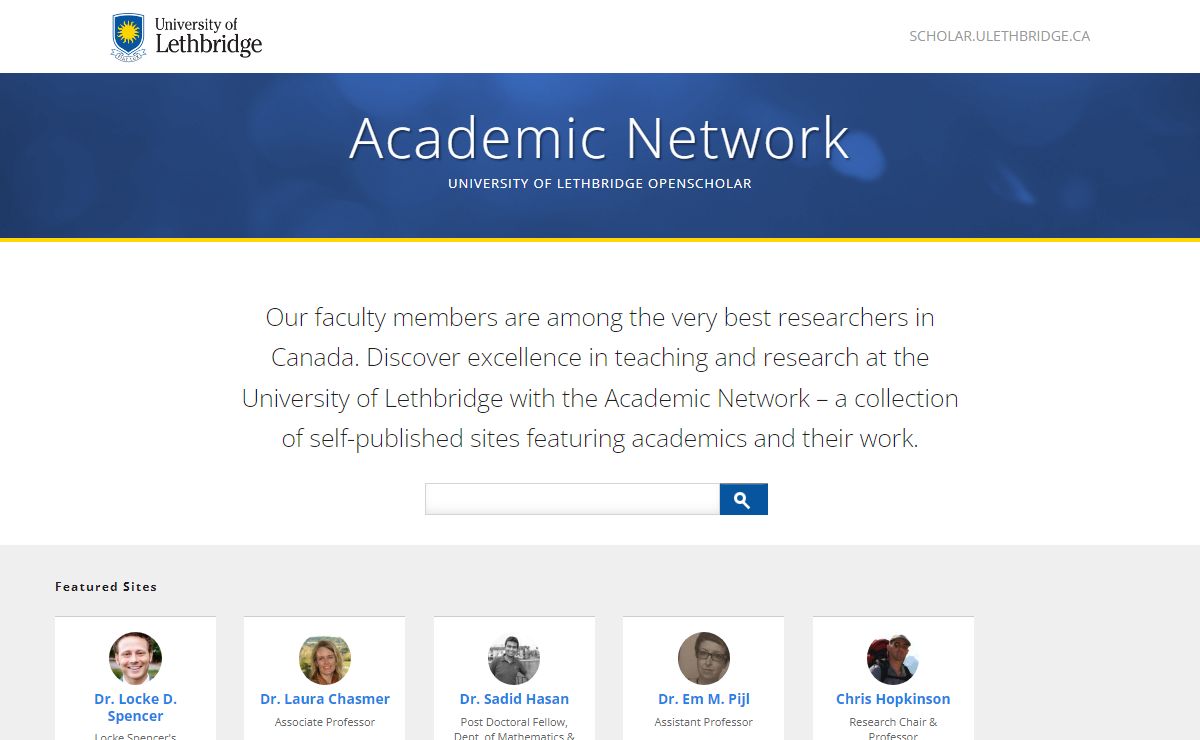 Home | University of Lethbridge - Open Scholar