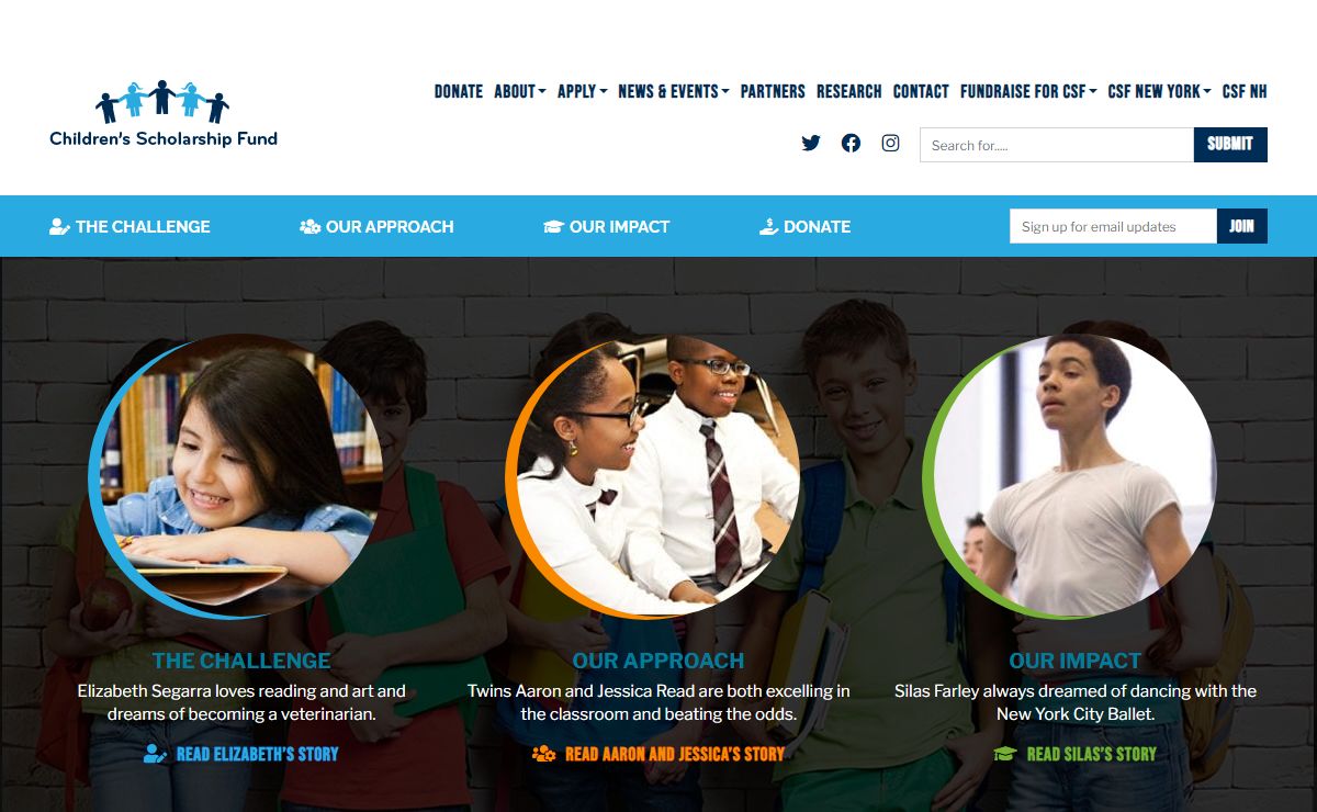 Children's Scholarship Fund - Private Education Scholarships