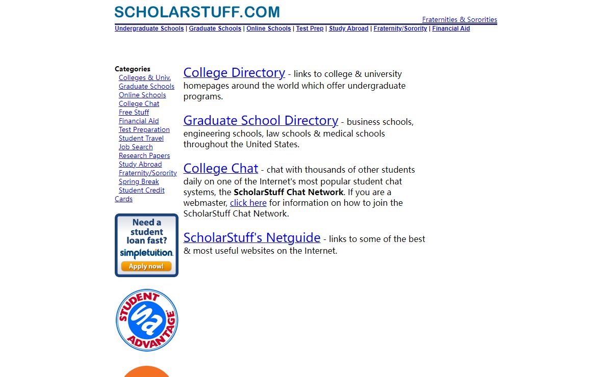 ScholarStuff.com - Higher Education