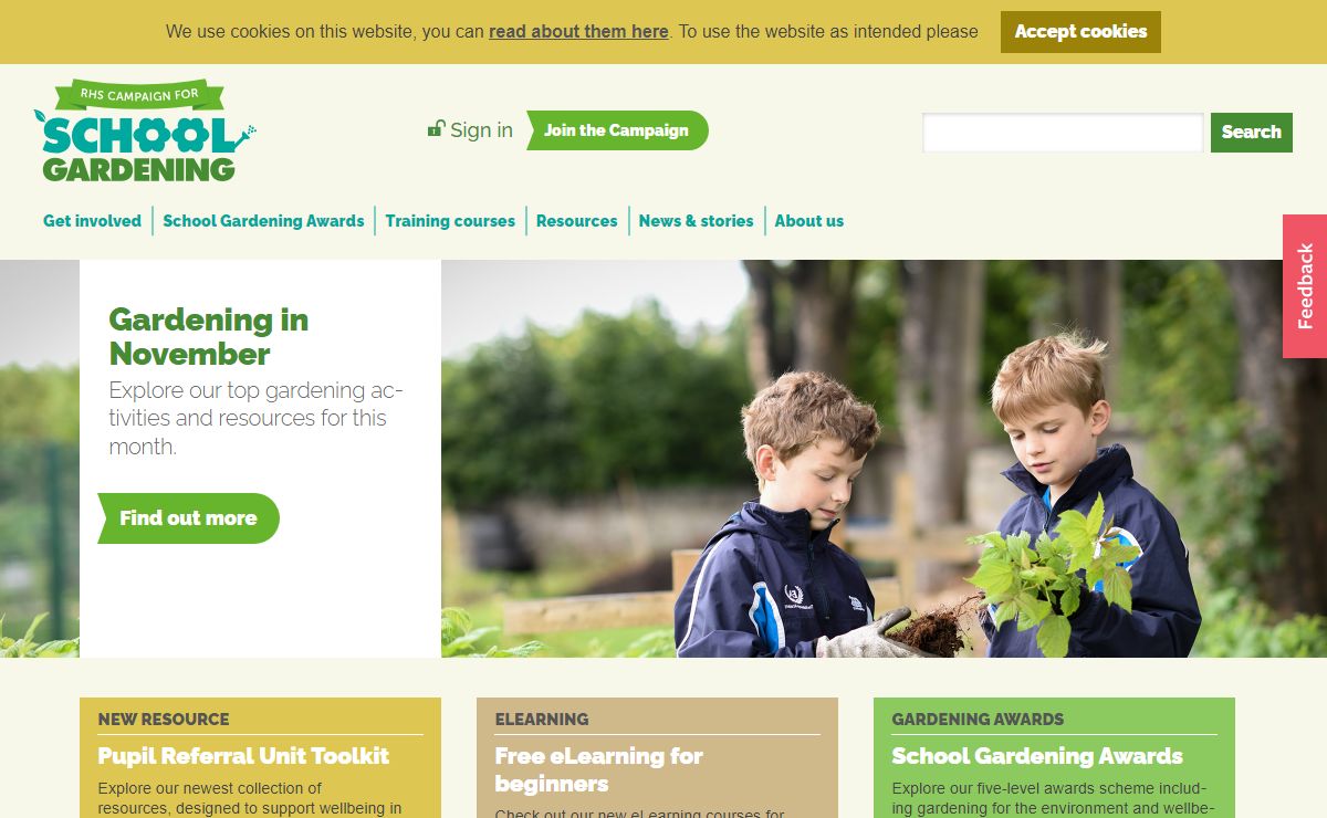 home / RHS Campaign for School Gardening