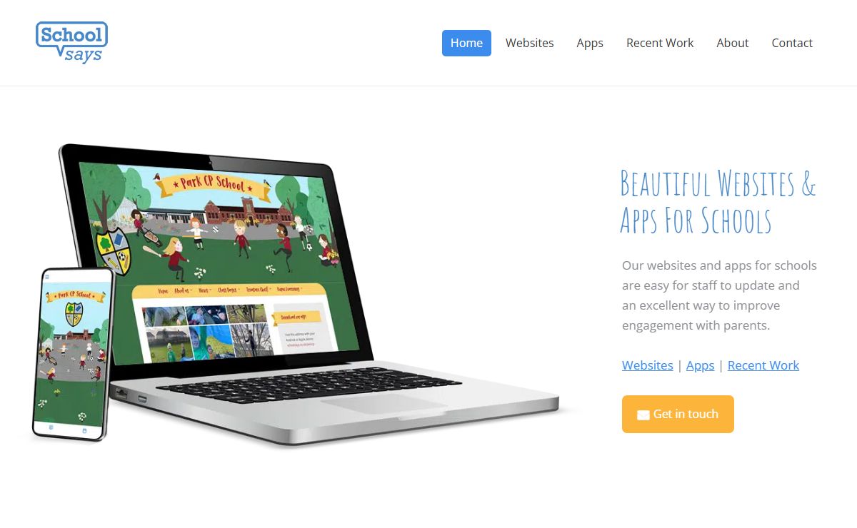 School Website Design and Parent Apps - SchoolSays