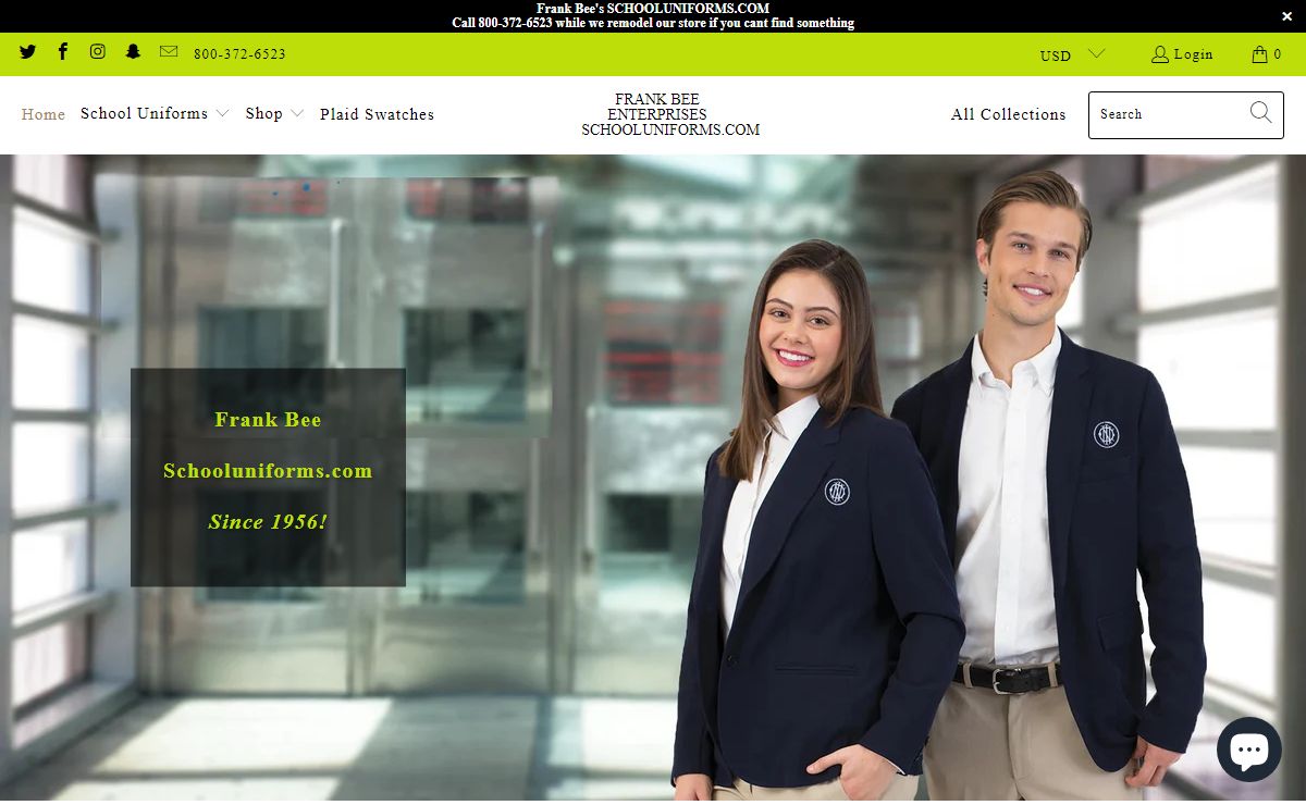 Frank Bee SchoolUniforms.com Official Site