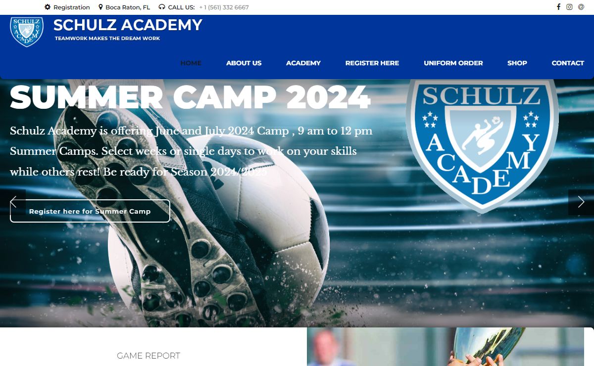 Schulz Soccer Academy – Where Elite Soccer Players train and play