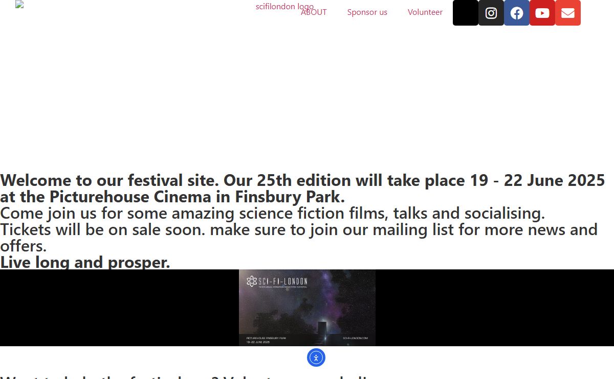 SCI-FI-LONDON 2025 – – online and real world film festival