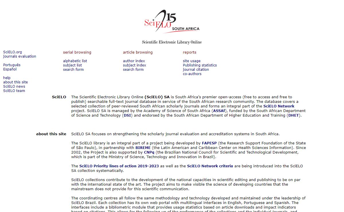 SciELO - Scientific Electronic Library Online
