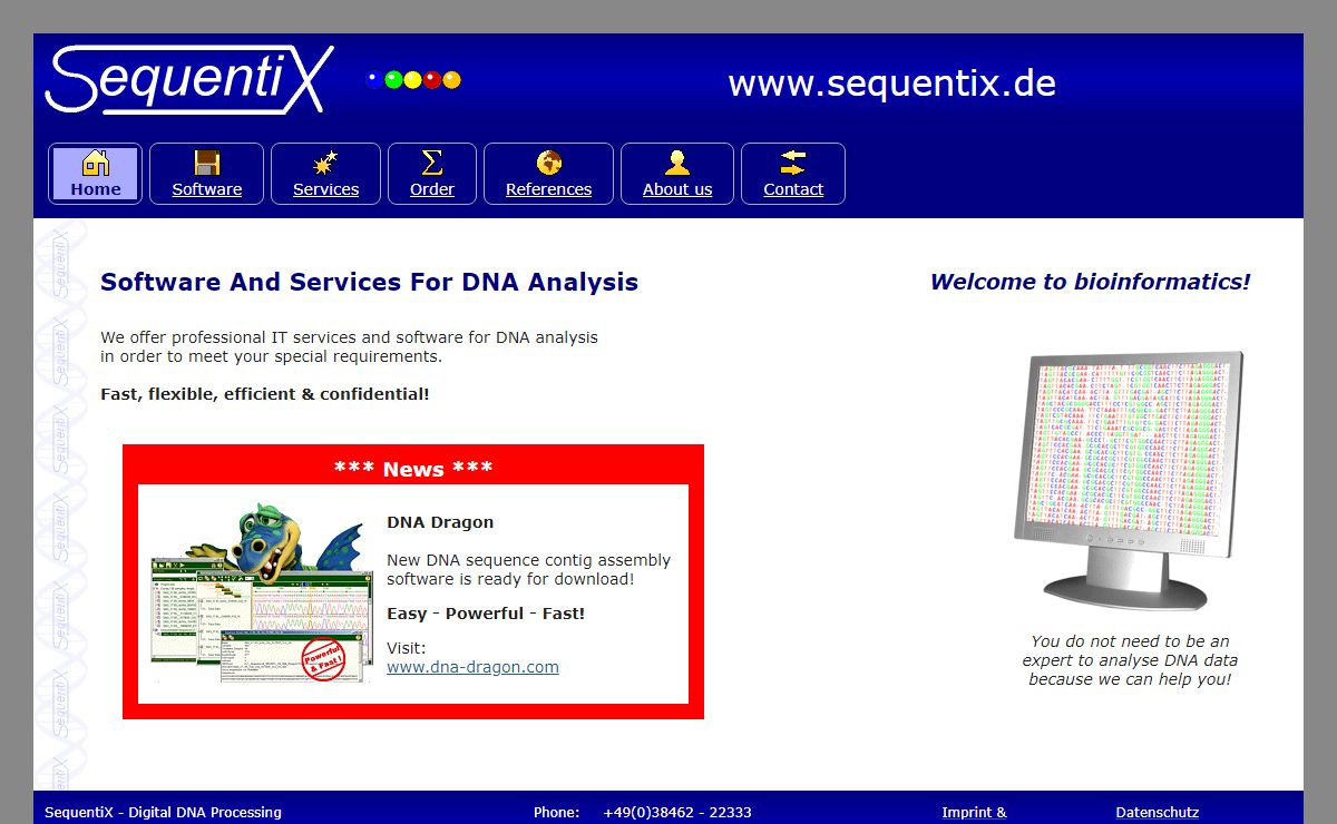 Welcome to Sequentix - Digital DNA processing