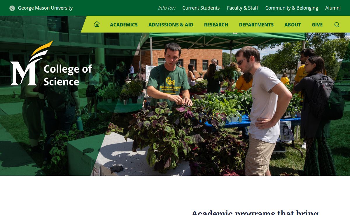 Home | GMU College of Science