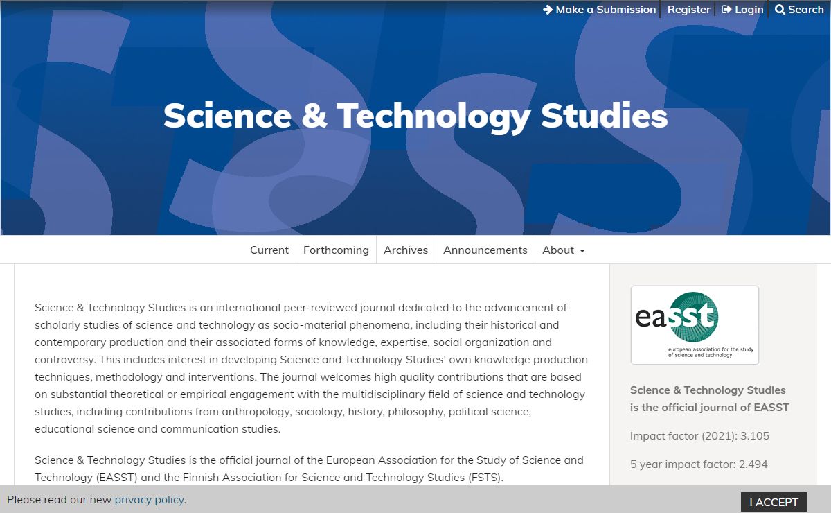 Science & Technology Studies