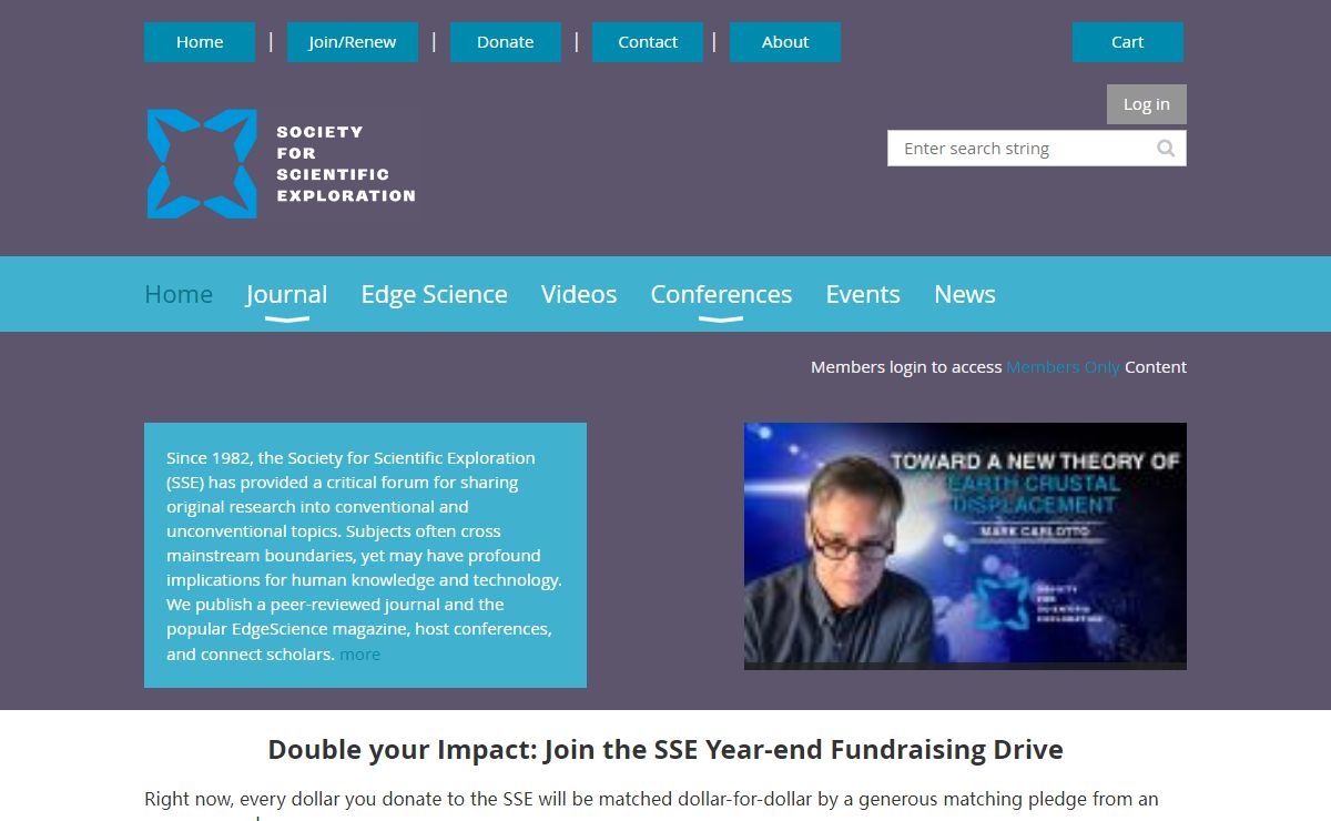 Society for Scientific Exploration - Home
