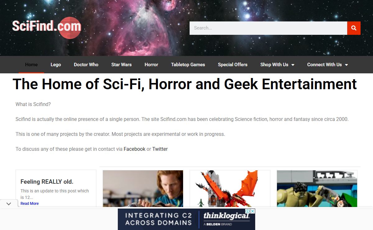 The Home of Sci-Fi, Horror and Geek Entertainment - SciFind