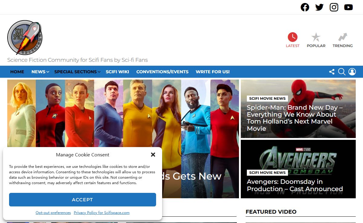 Science Fiction News And Community | Scifispace.com