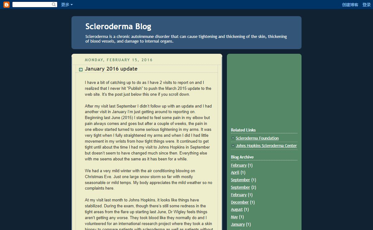 Scleroderma Blog