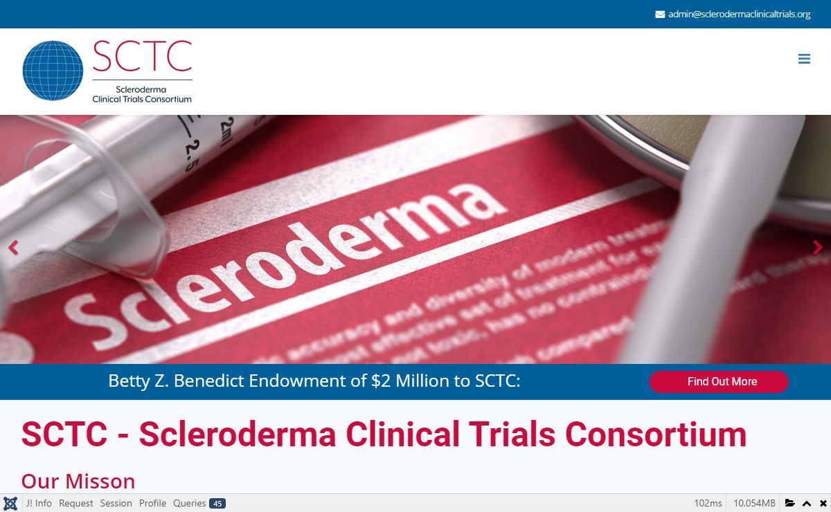 Scleroderma Clinical Trials Consortium - SCTC - representing researchers & clinicians systemic sclerosis