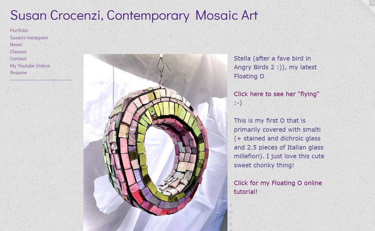 Susan Crocenzi, Contemporary Mosaic Art