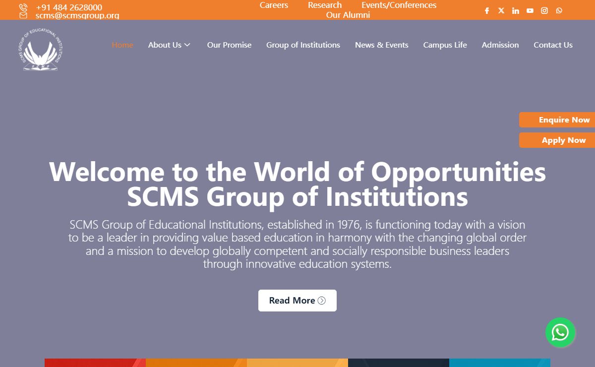 SCMS Group Of Institutions - SCMS Group Of Institutions