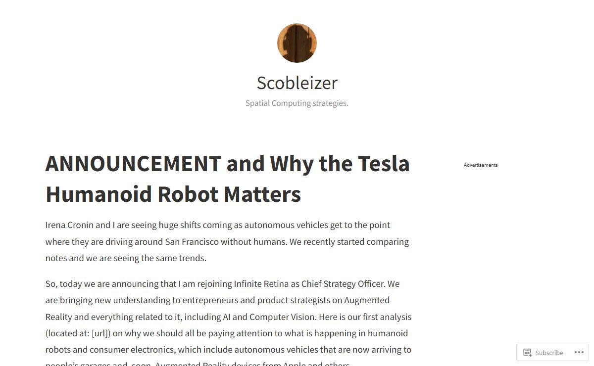 Scobleizer – Spatial Computing strategies.