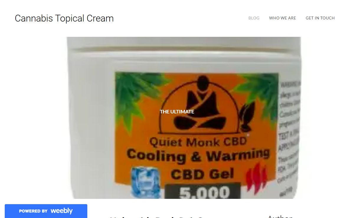 Cannabis Topical Cream - Blog