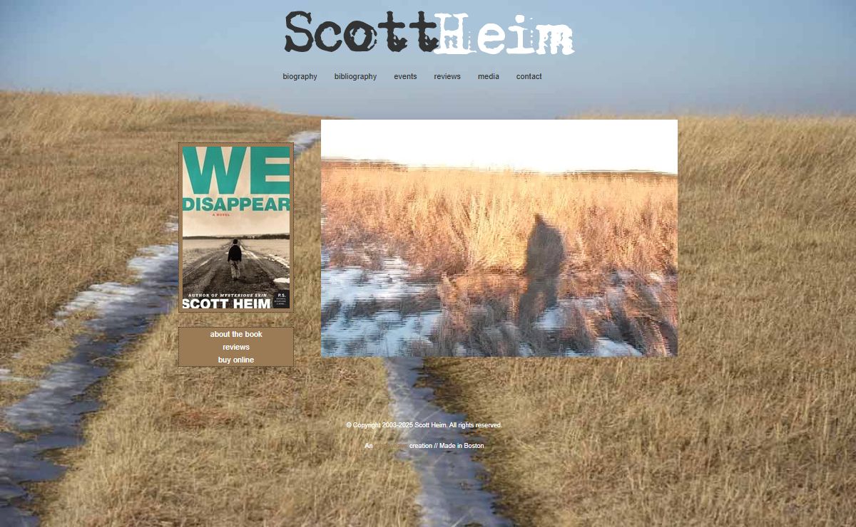 Scott Heim // Author // Official Web Site | Home
