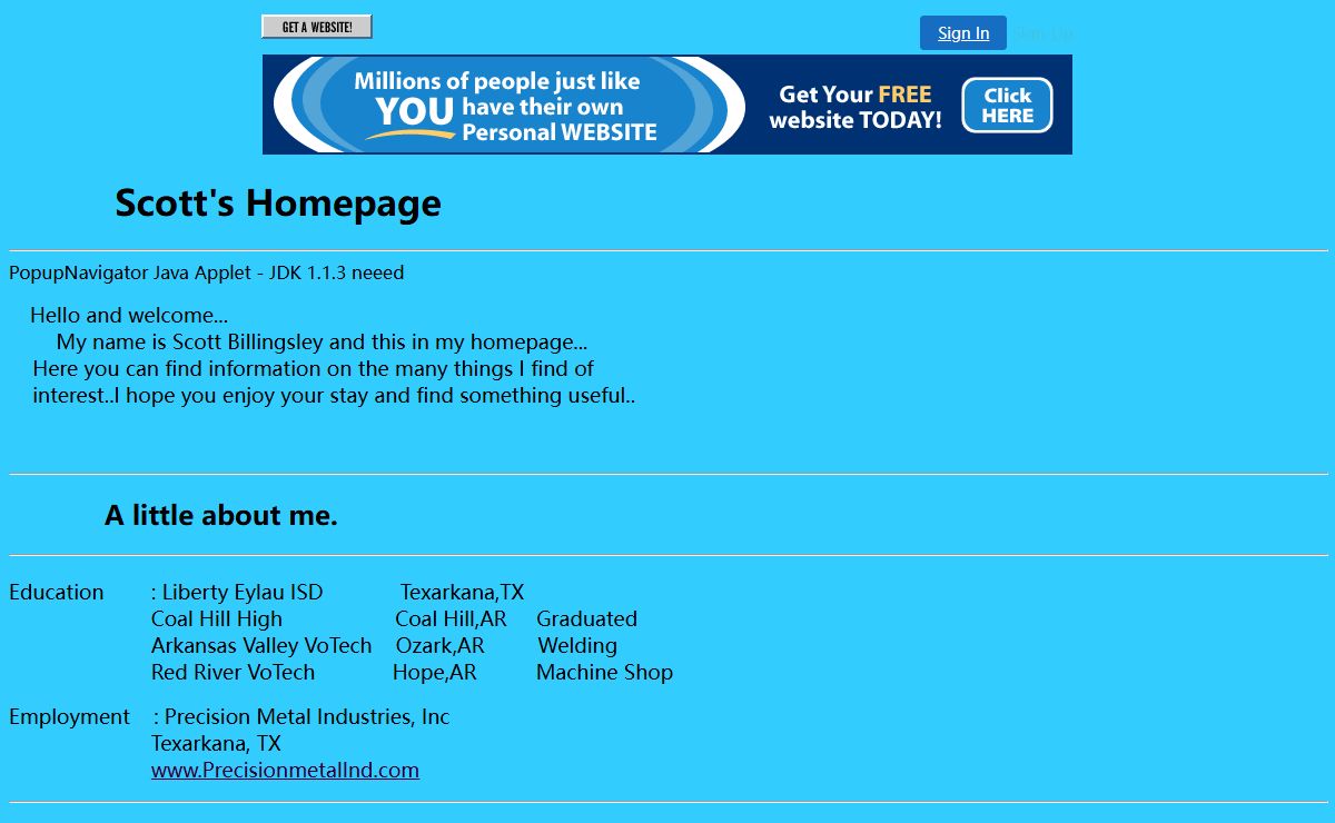Scott Billingsley's Homepage