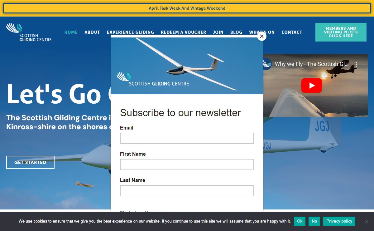 Scottish Gliding Centre | Let's Go Gliding