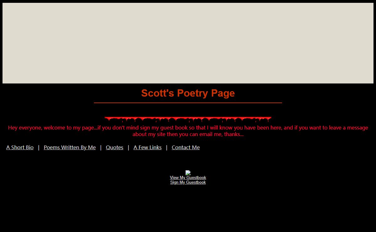 Scott's Poetry Page