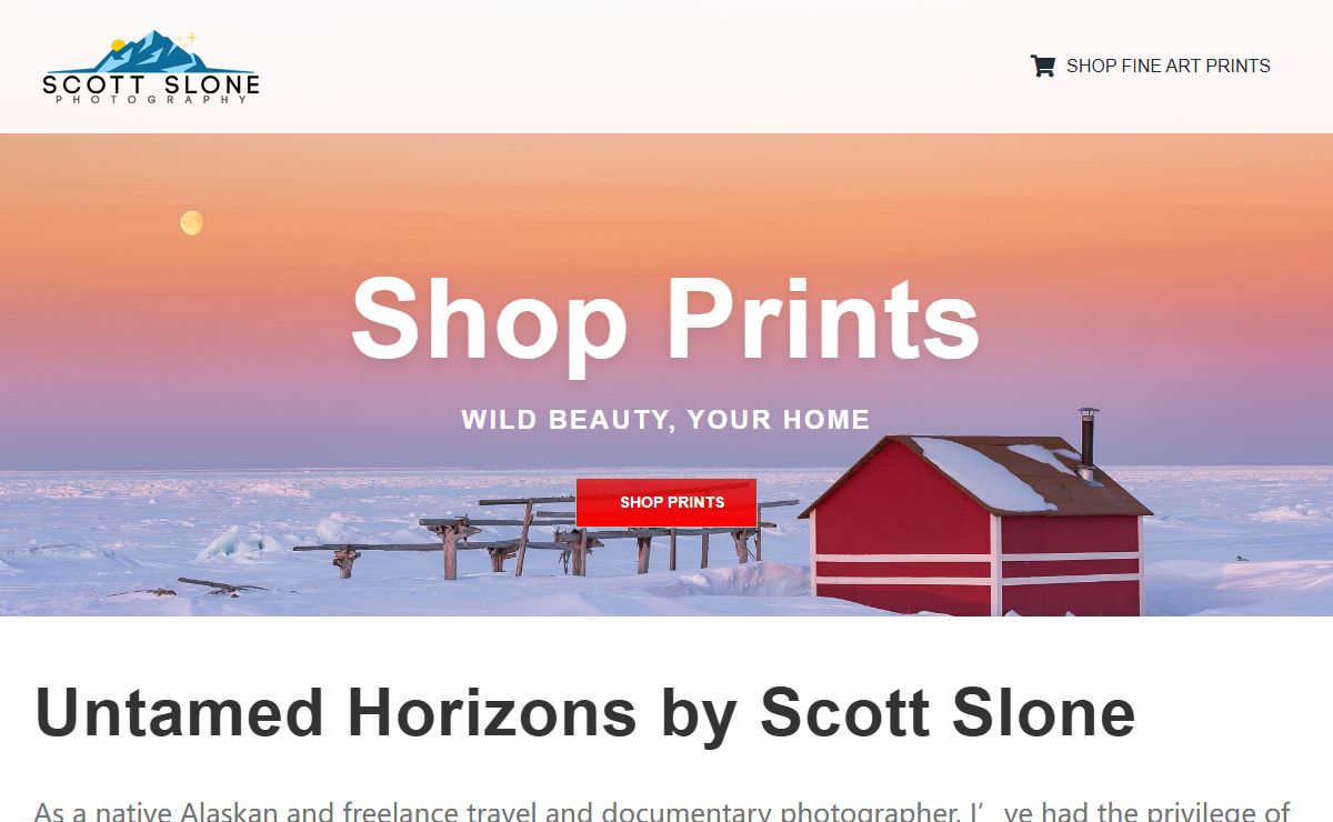 Alaska Landscapes and Wildlife Photography – Scott Slone – Alaska fine art prints, wall decor, & stock photos. Scott is an Alaskan adventure, landscape and wildlife photographer.