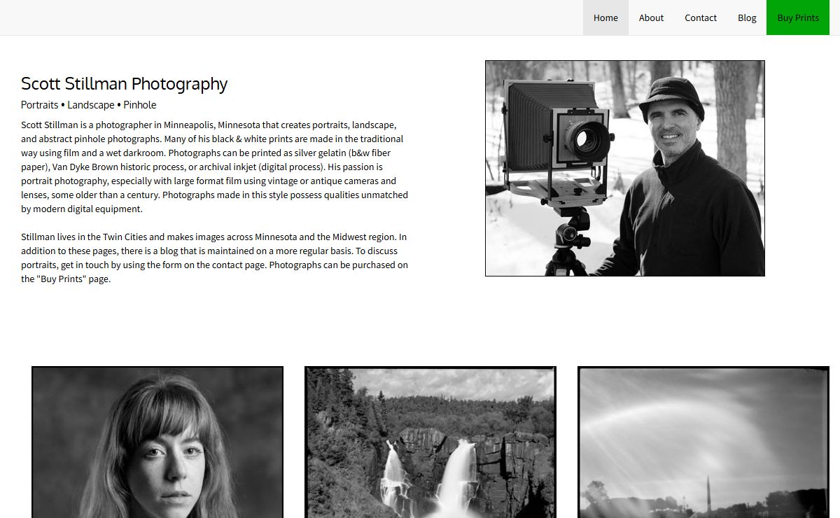Minnesota portrait photography with large format film