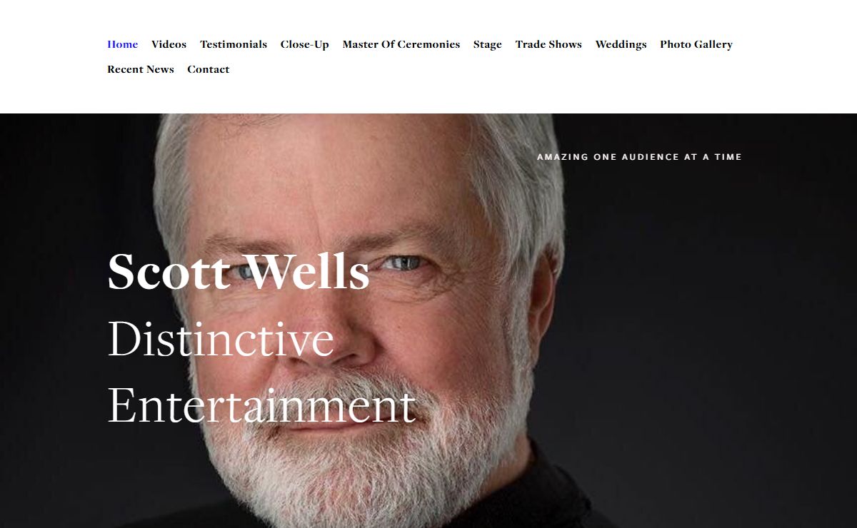 Scott Wells, Corporate Entertainer