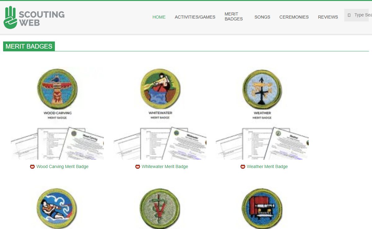 Scouting Web - Boy Scout and Girl Scout Resources (FOR LEADERS)