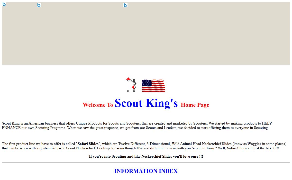 SCOUT KING'S HOME PAGE