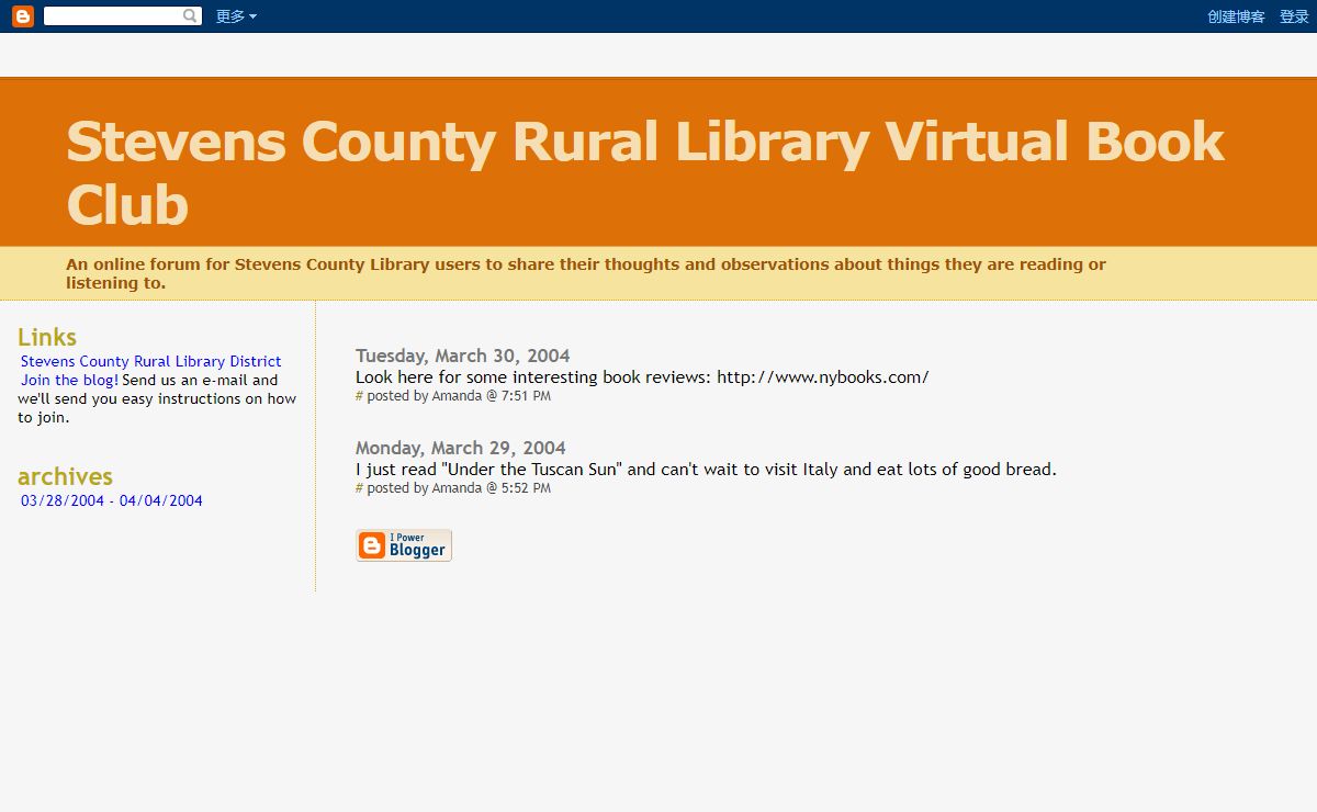 Stevens County Rural Library Virtual Book Club