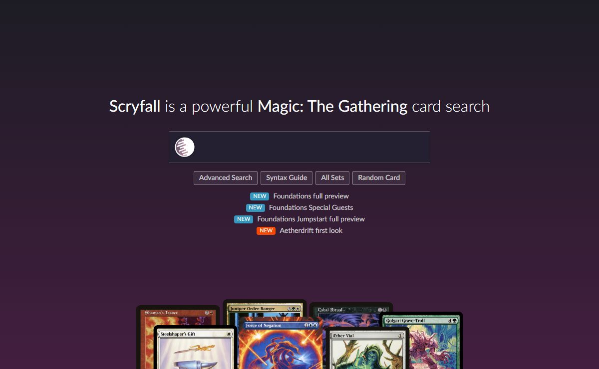 Scryfall Magic The Gathering Search