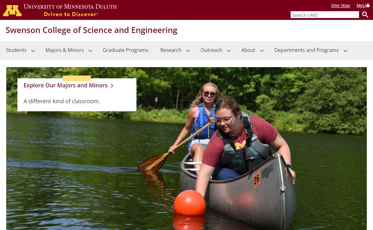 Swenson College of Science and Engineering | UMN Duluth