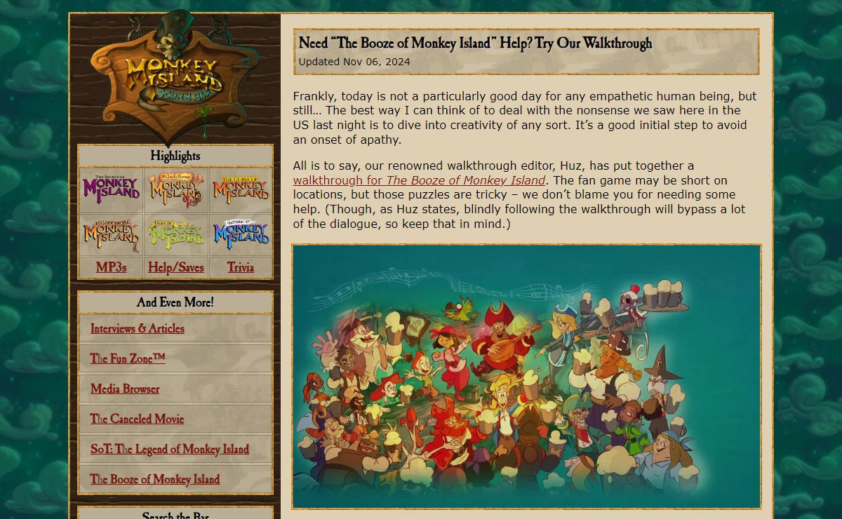 Latest News — The Monkey Island SCUMM Bar