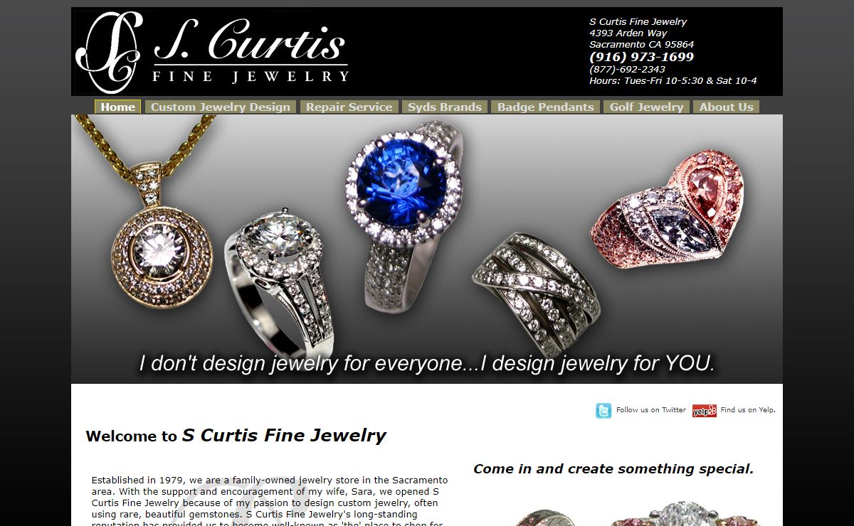 Jewelry design by S CURTIS FINE JEWELRY of CALIFORNIA | SACRAMENTO JEWELER