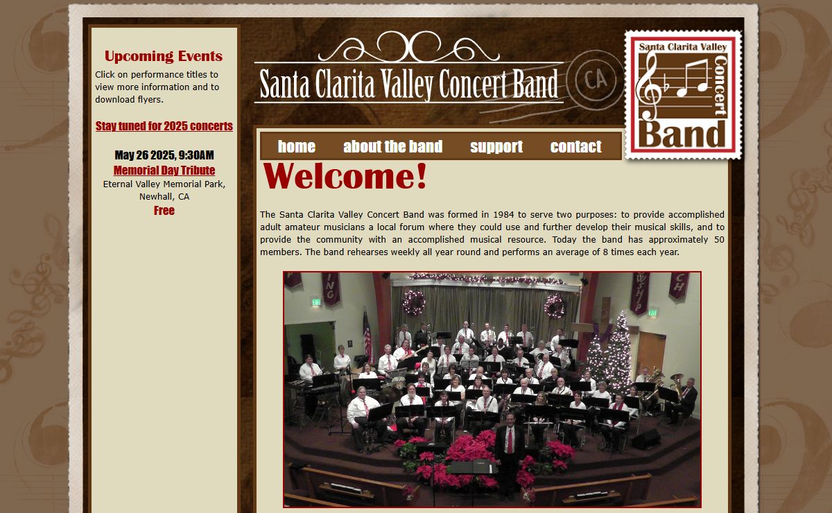 Welcome! | Santa Clarita Valley Concert Band