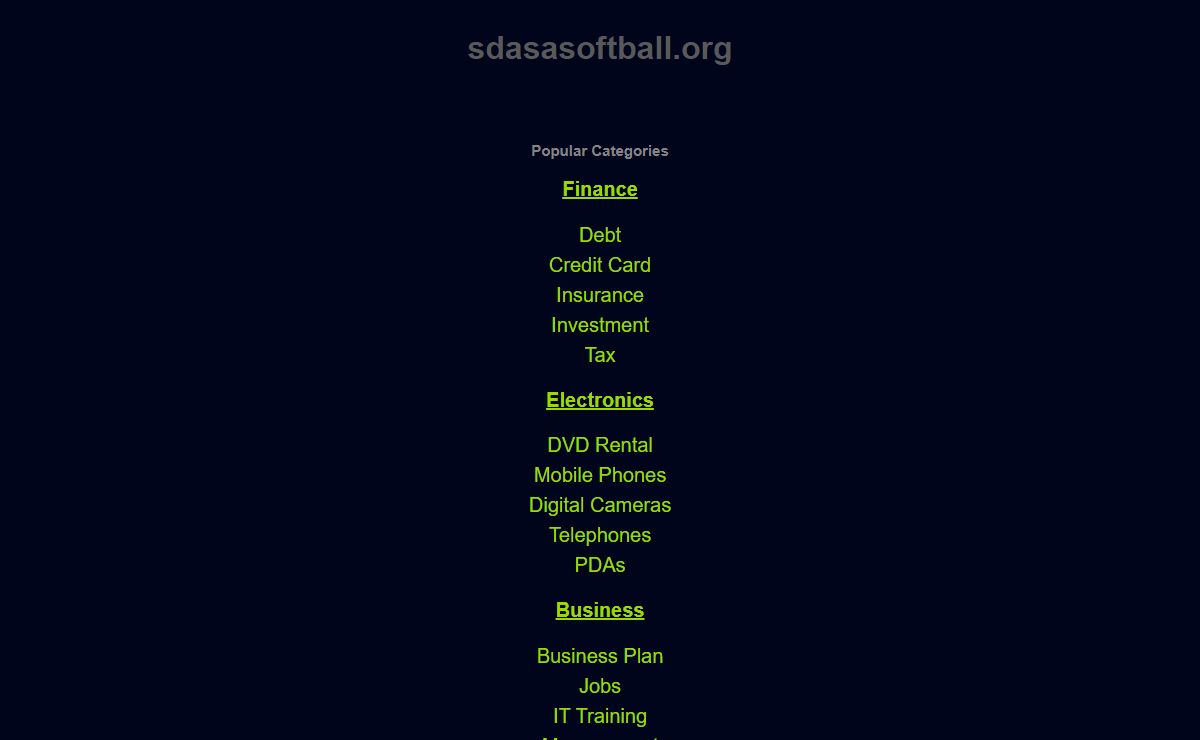 sdasasoftball.org - sdasasoftball Resources and Information.