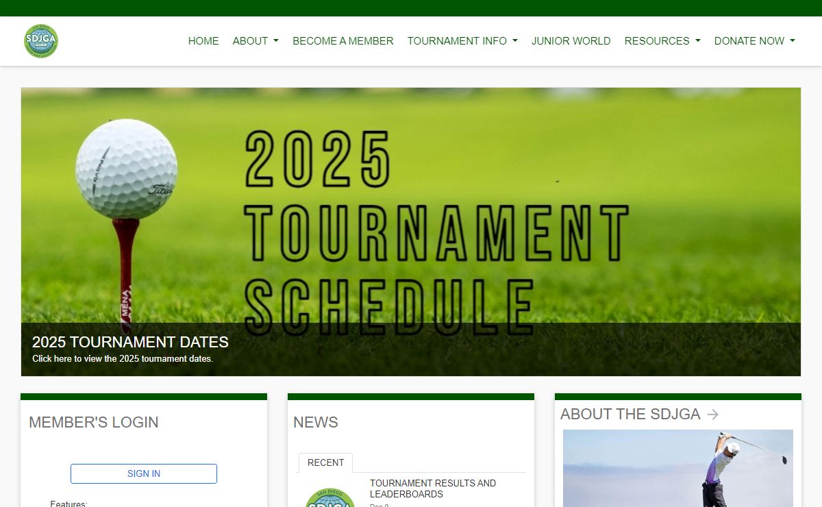 San Diego Junior Golf Association