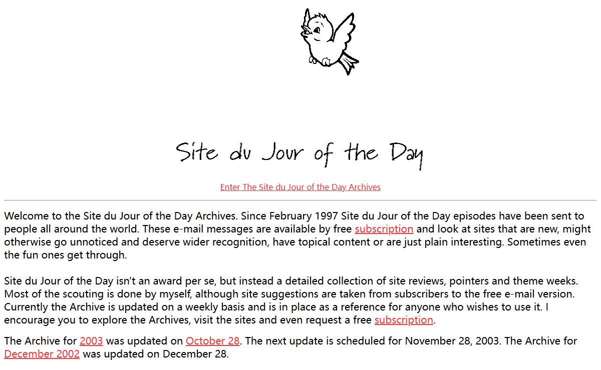 Site du Jour of the Day Archives