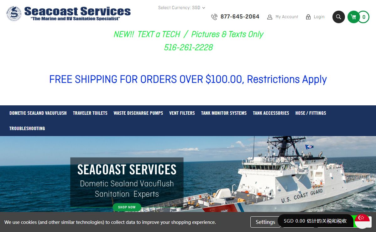 Seacoast Services-Dometic Sealand Vacuflush Sanitation Experts