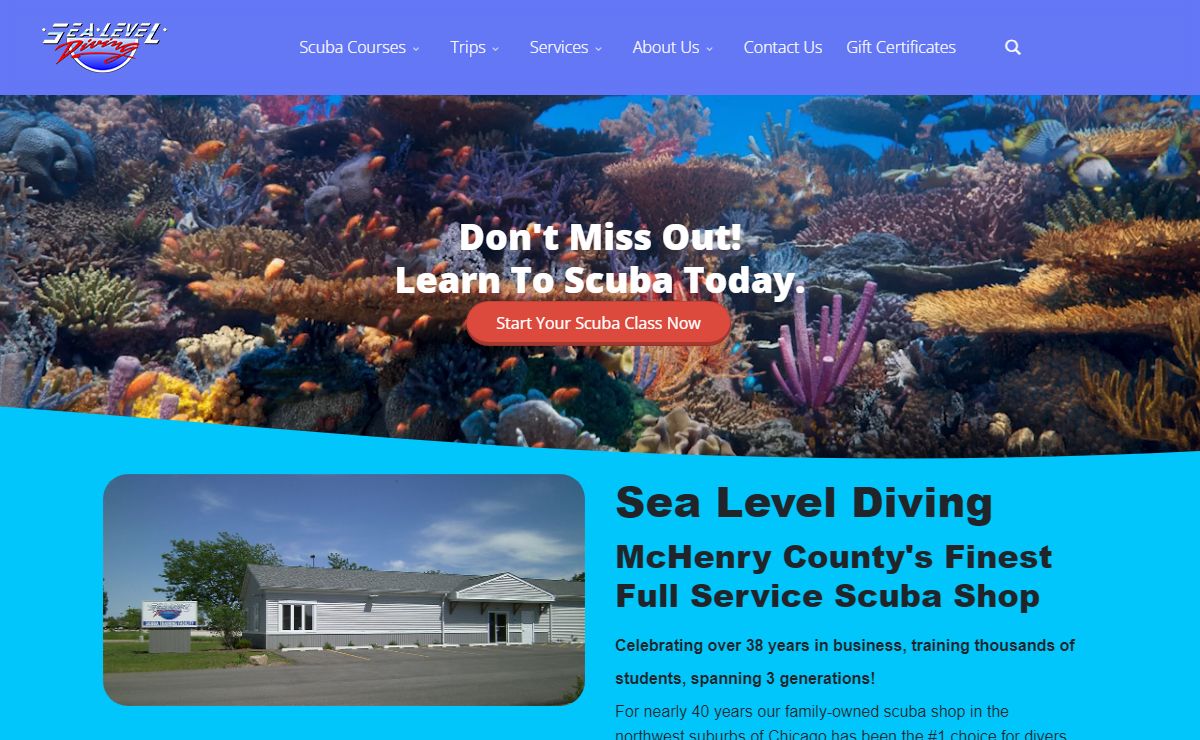 Sea Level Diving - McHenry County's Finest Scuba Shop!
