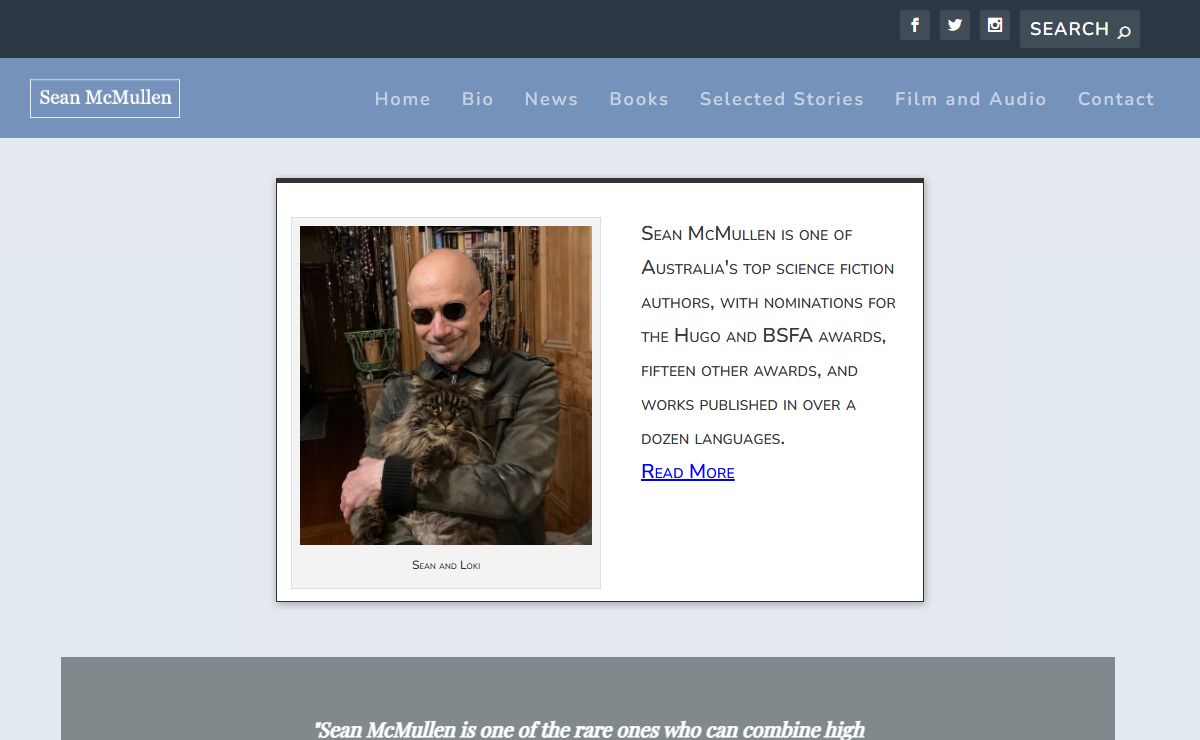 Science Fiction Writer | Sean McMullen