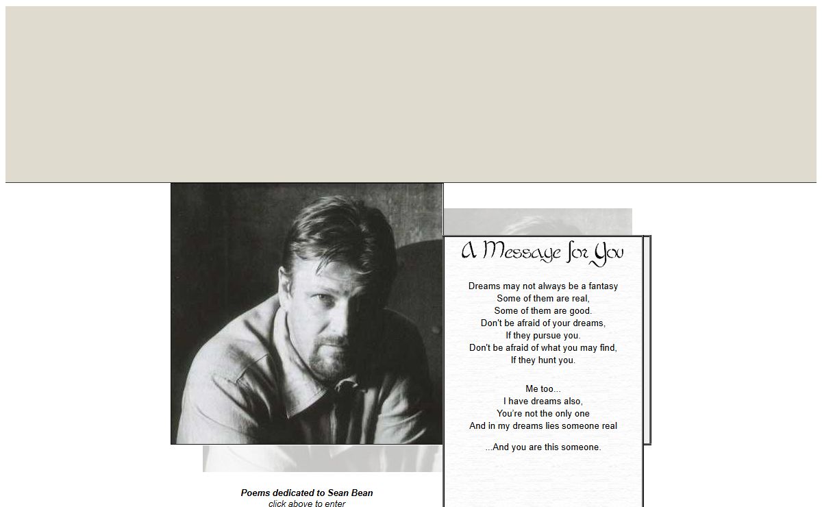 Poems to Sean