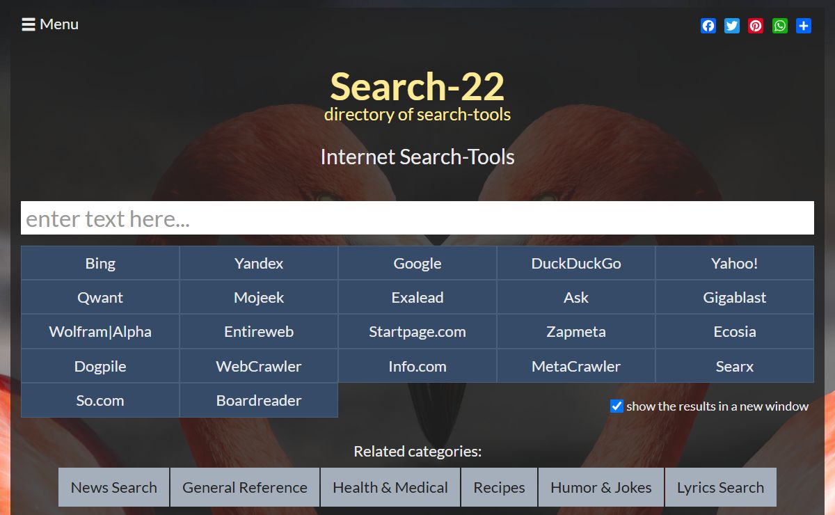Search-22 | directory of search-tools