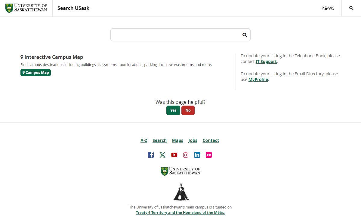 Search - University of Saskatchewan