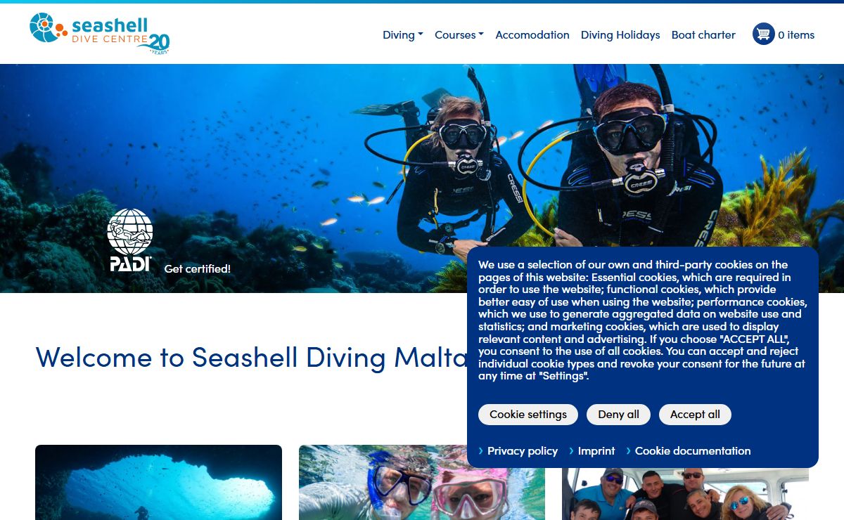 Seashell Dive Centre Malta