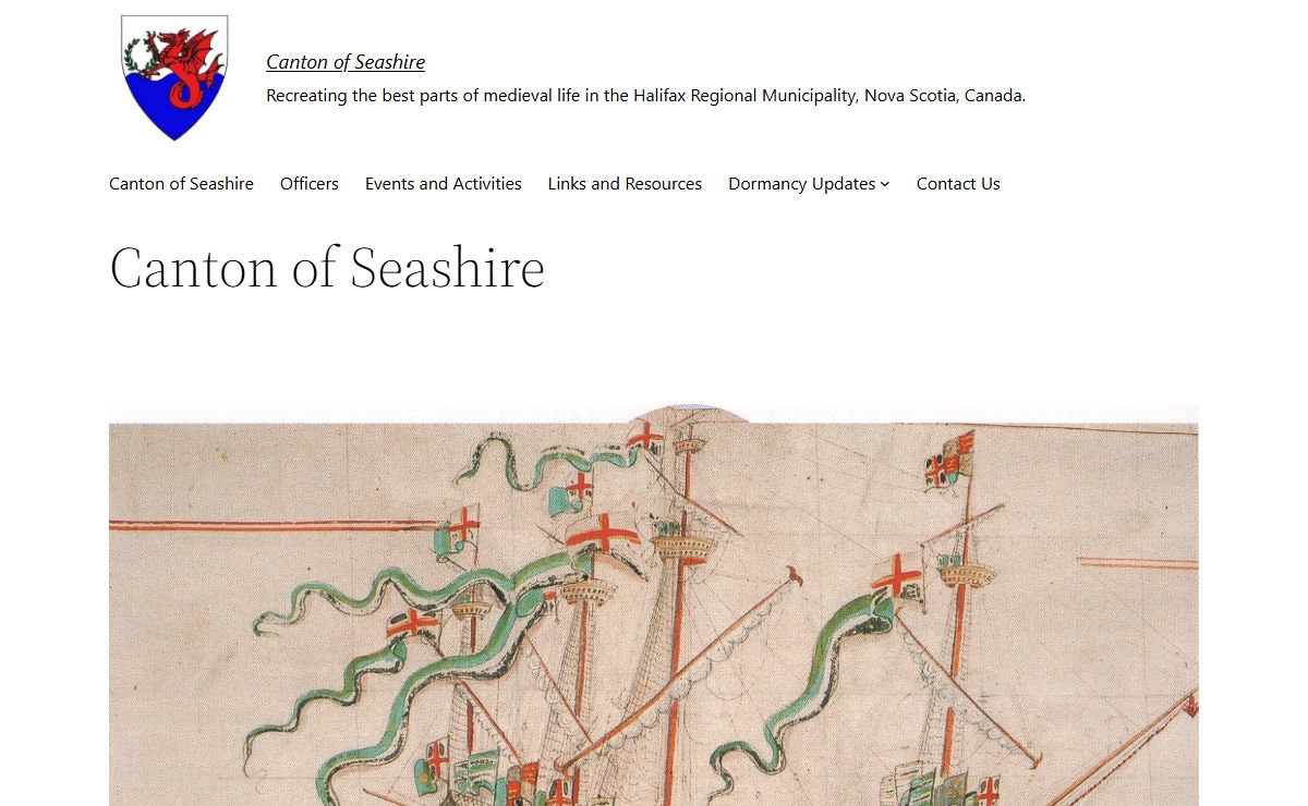 Canton of Seashire – Recreating the best parts of medieval life in the Halifax Regional Municipality, Nova Scotia, Canada.