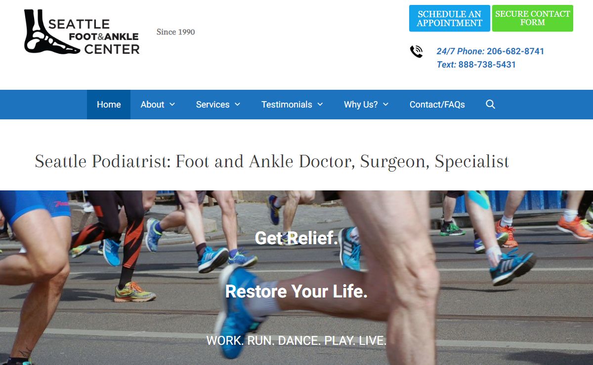 Seattle Podiatrist Foot Doctor - Downtown, South Lake Union, Belltown